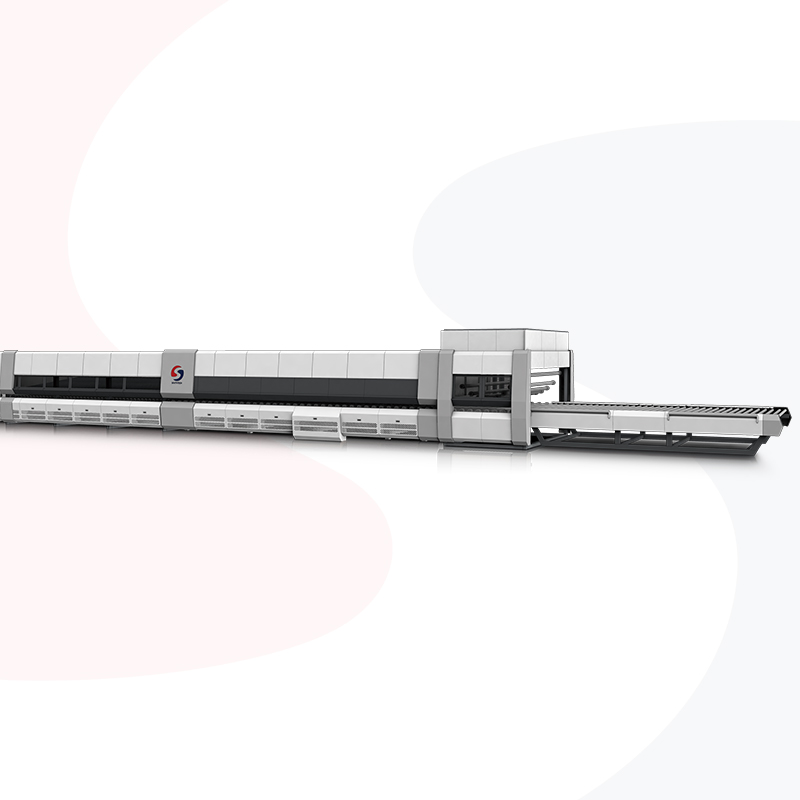 Machine de Trempe pour Verre Plat et Courbé Ignifuge à Haute Teneur en Borosilicate avec Système de Convection Vortech