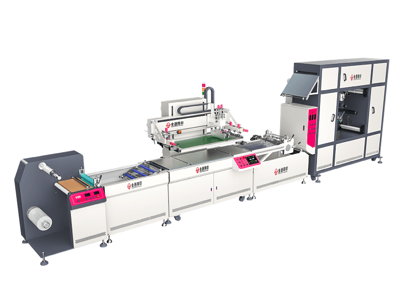 Roll to roll screen printing machine