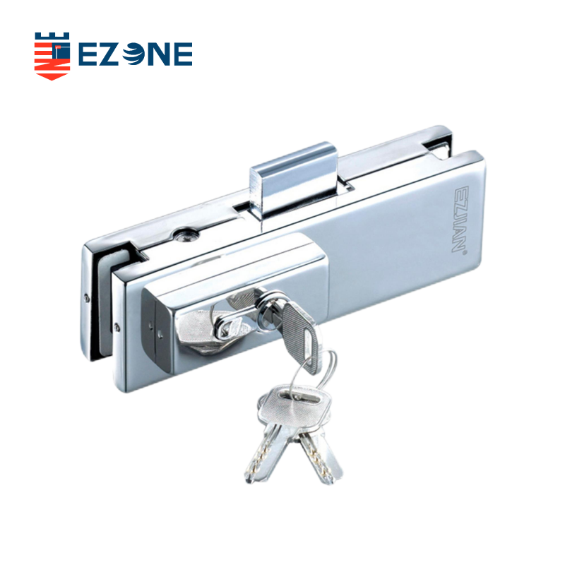 Serrure de porte simple en verre en acier inoxydable EPF-050D