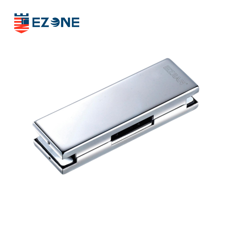 Boîtier de gâche pour porte vitrée en acier inoxydable EPF-010