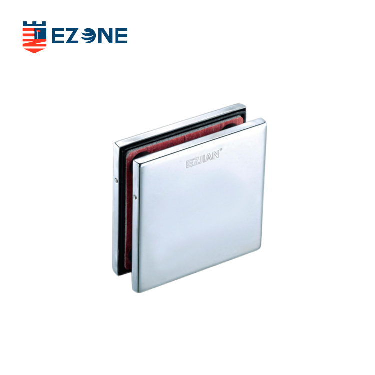 Connecteur de porte simple en verre en acier inoxydable EPF-713 pour quatre panneaux de verre