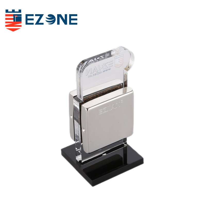 Connecteur de porte simple en verre en acier inoxydable EPF-718C pour panneau de verre