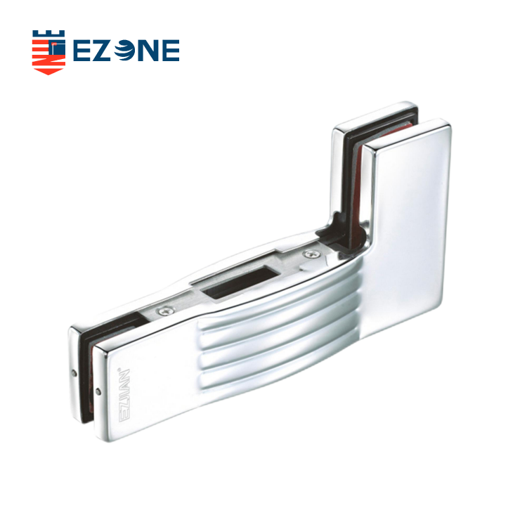 Porte vitrée en acier inoxydable EPF-3040B sur panneau de gâche en « L »