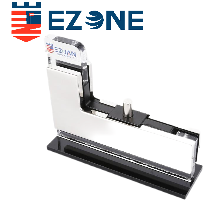EPF-4040P Porte simple en verre en acier inoxydable sur panneau en « L »