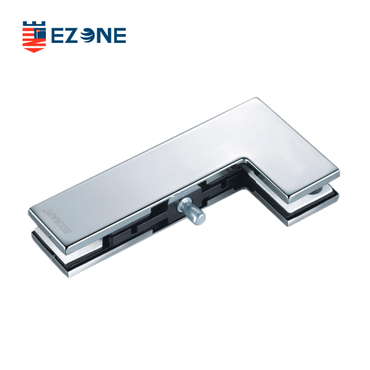 EPF-010 Porte simple en verre en acier inoxydable sur panneau en « L »