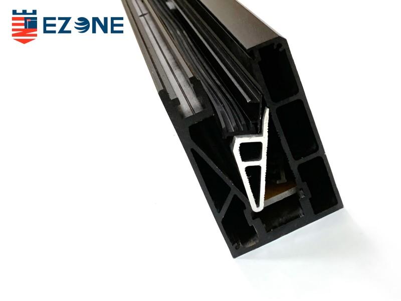 103 Matt Black Aluminum Channel