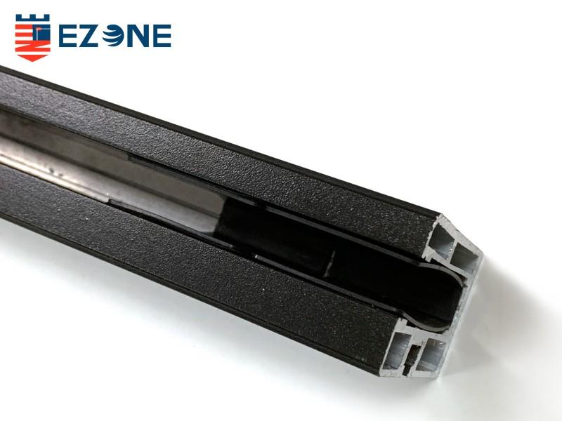 105 Matt Black Aluminum Channel