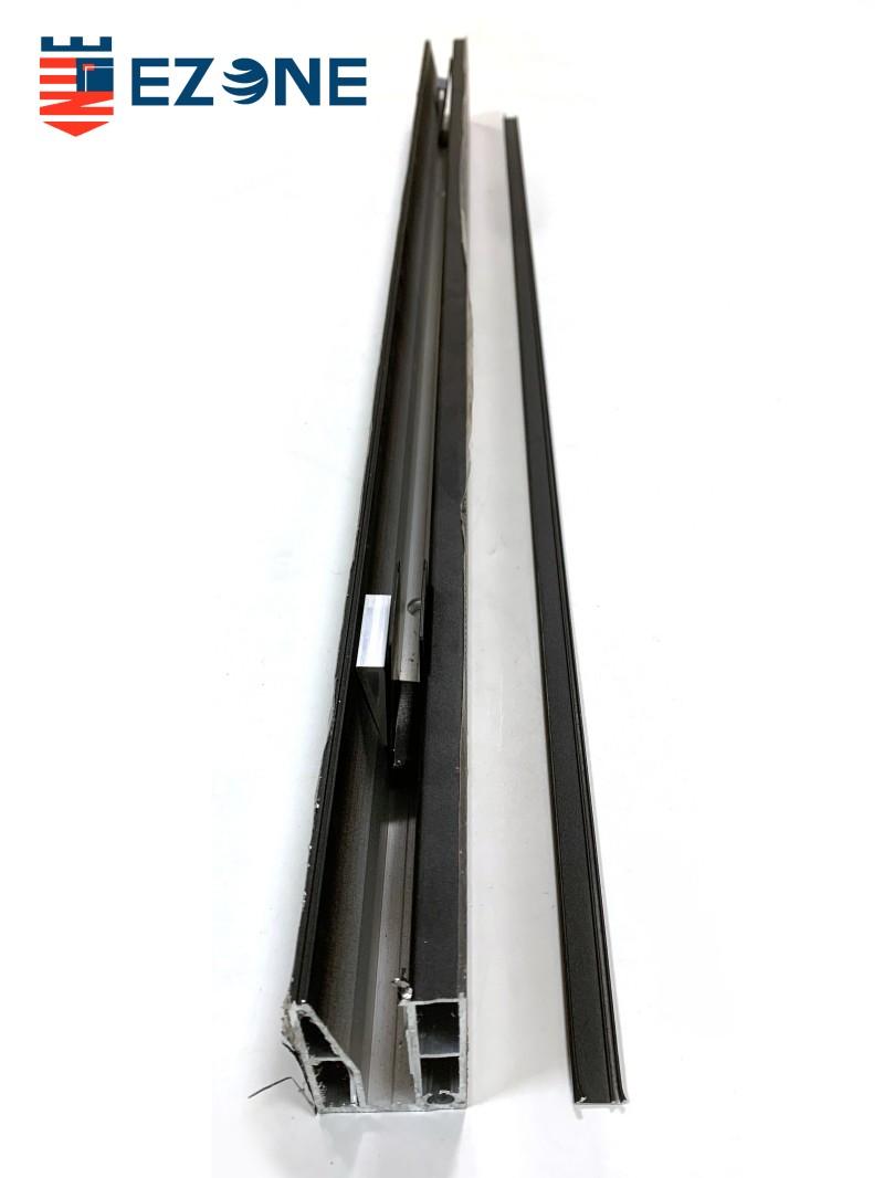 111 Matt Black Aluminum Channel