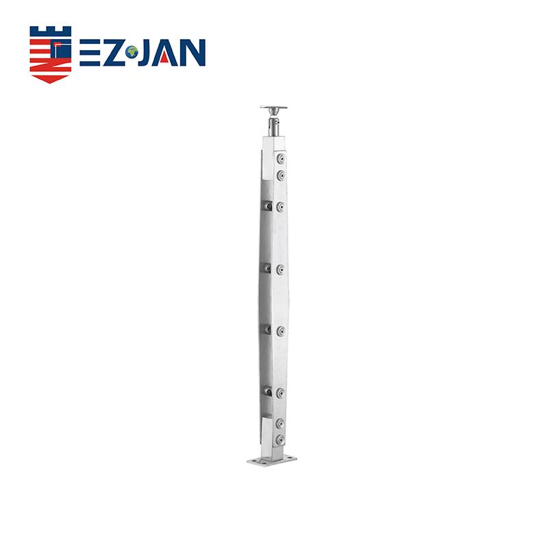 Rampe d'escalier moderne en acier inoxydable