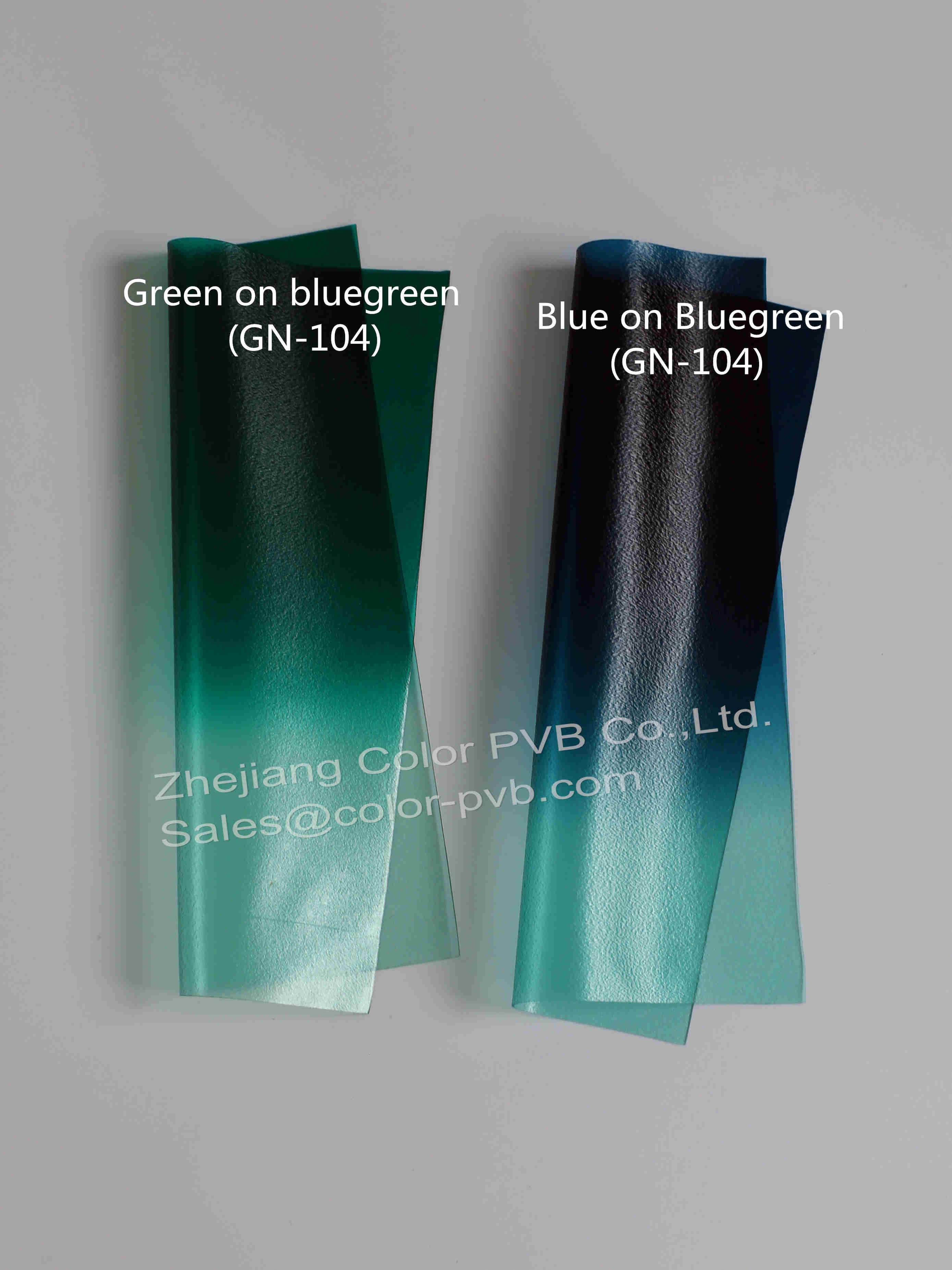 bluegreen topshaded PVB